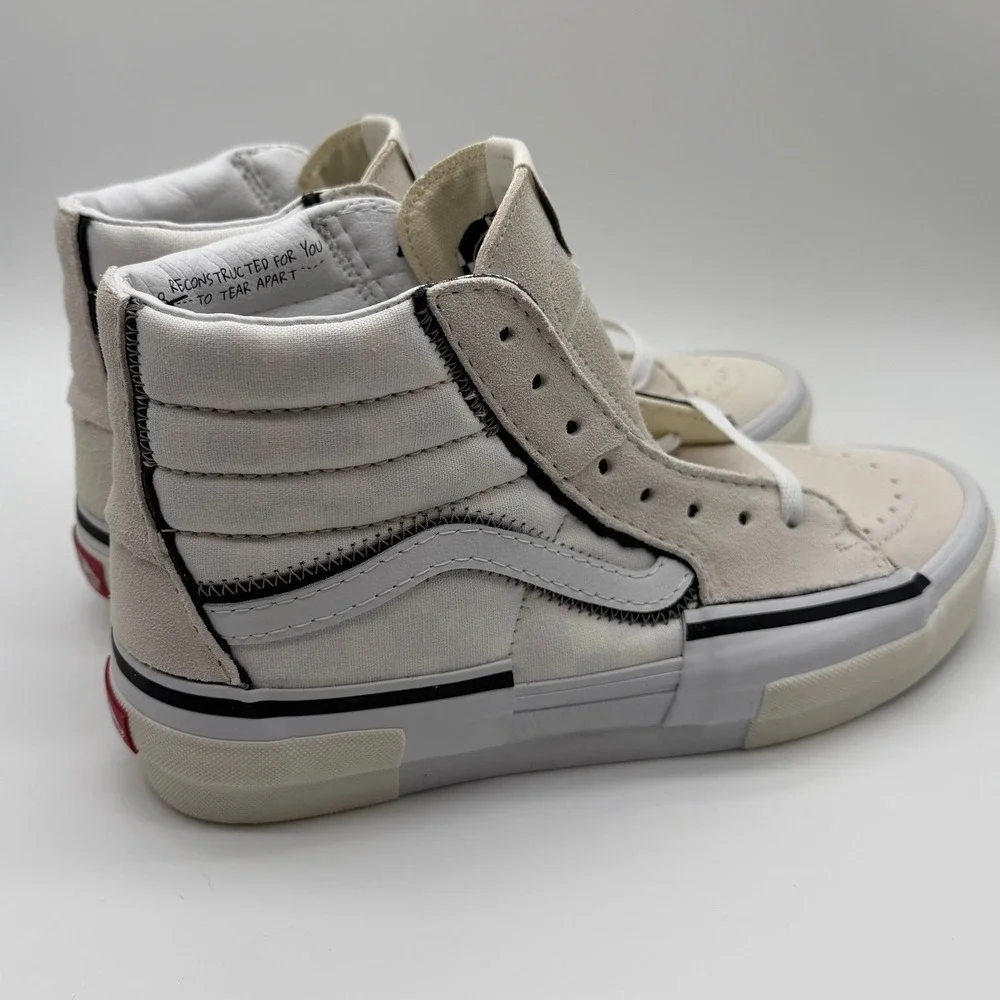 Vans Reconstruct Men's Size 9 SK8-Hi Skate Shoes Sneakers Marshmallow New‎ 0020